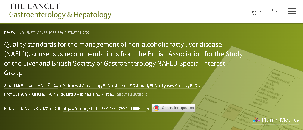 FibroScan瞬時彈性成像技術獲得英國BASL-BSG關于NAFLD管理質量標準最新共識的推薦！